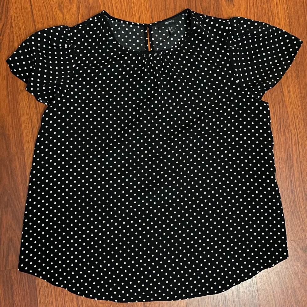 Forever 21 Polka Dot Blouse